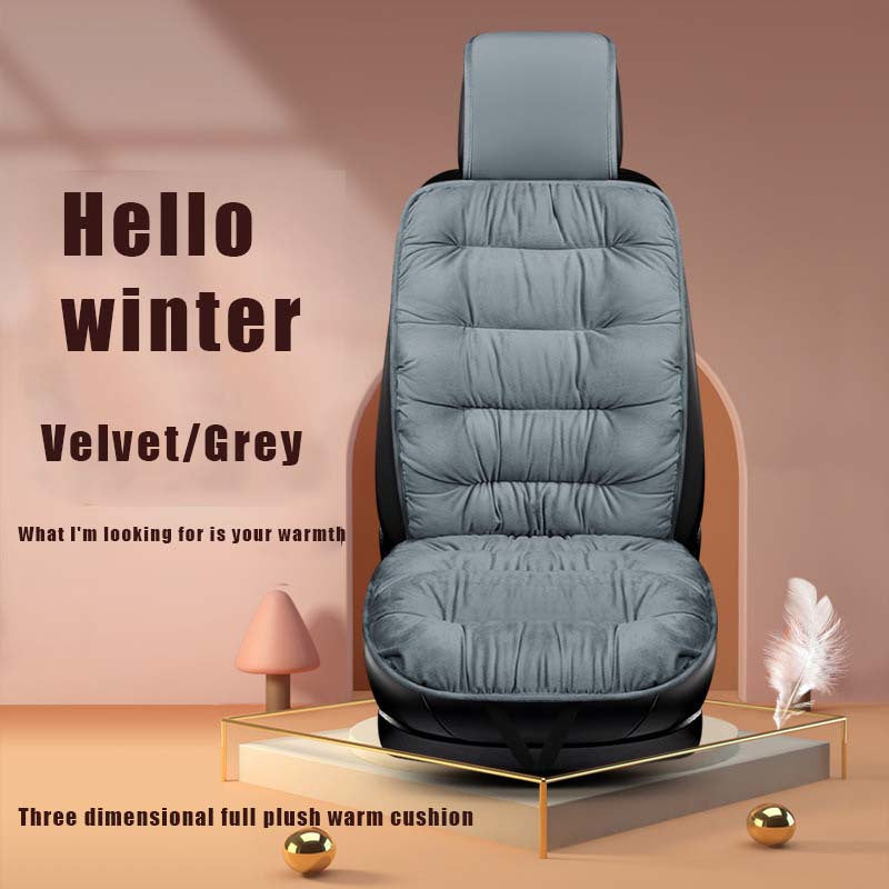1 Piece Ultra Soft Car Seat Cover Plush Car Front - Thick Car Seat Protector for Winter Car Interior Accessories, Ultra Soft Plush, Ultra Thick Front Single Seat Cover with Backrest - Universally Suitable for Comfort and Prot